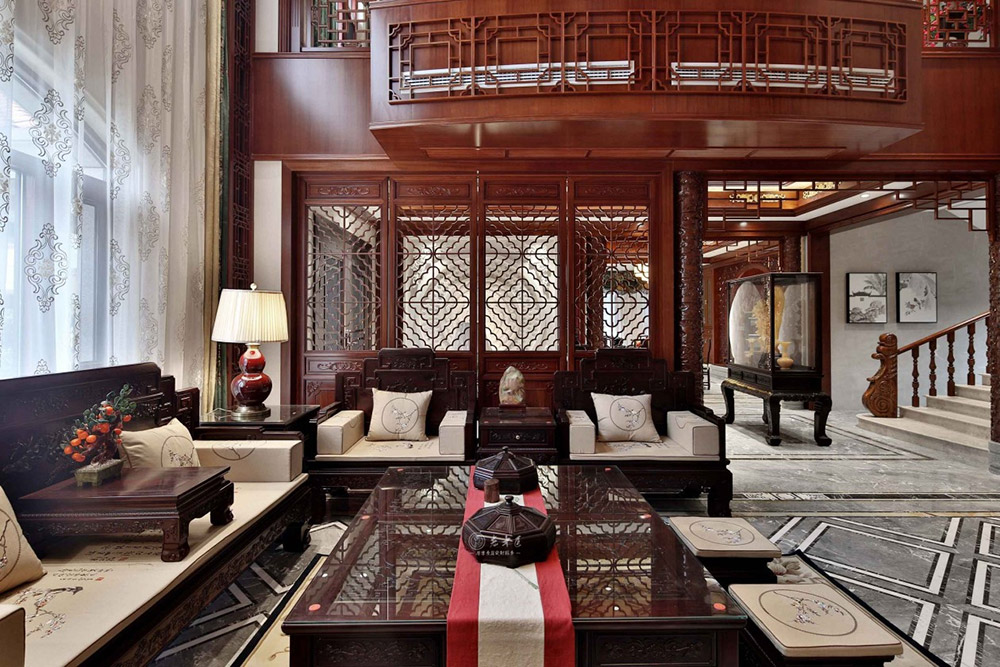 別墅中式原木定制