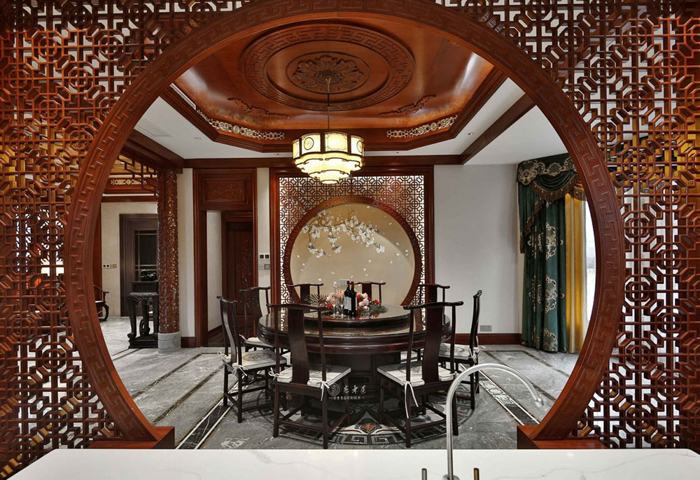 別墅中式原木定制