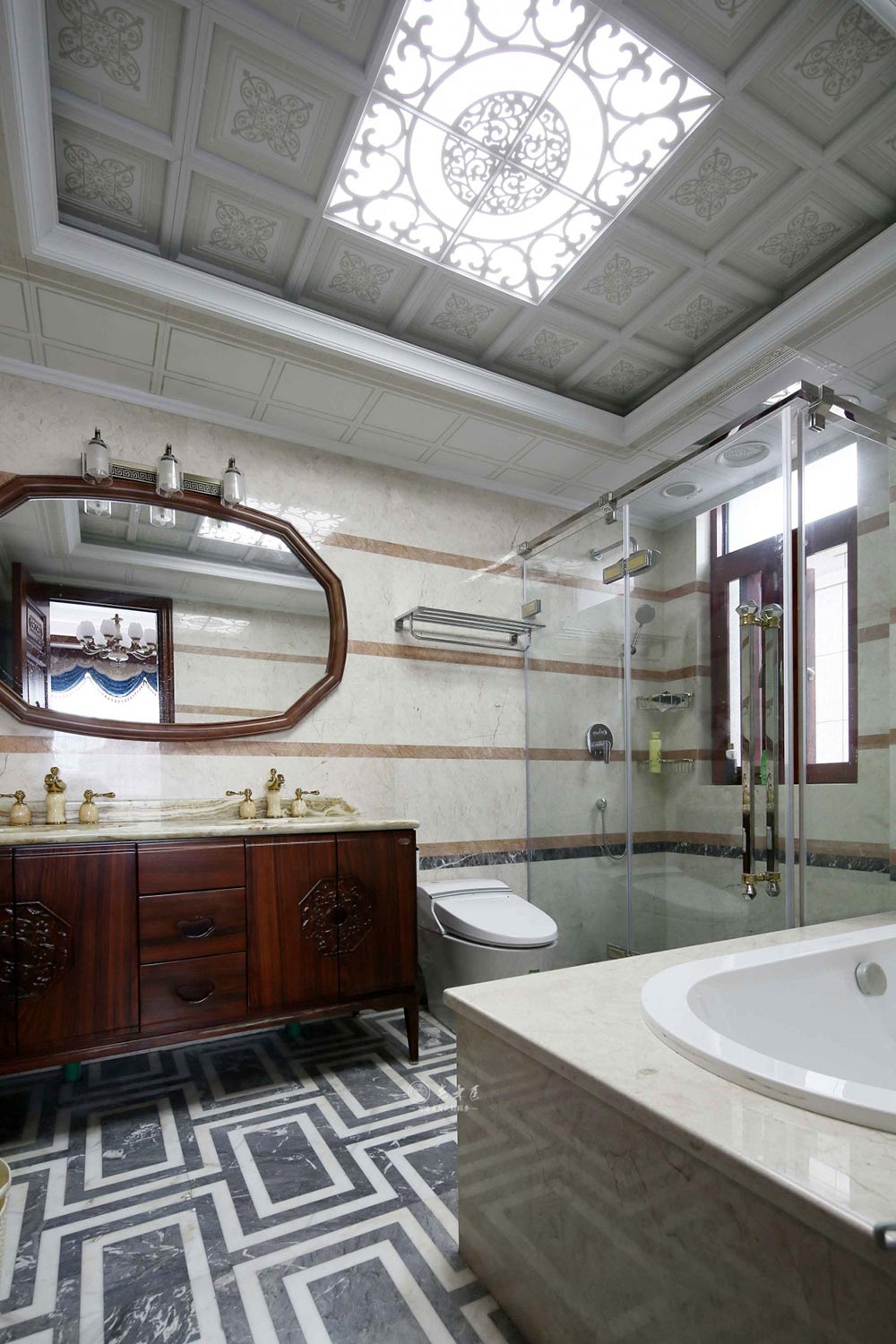 別墅中式原木定制