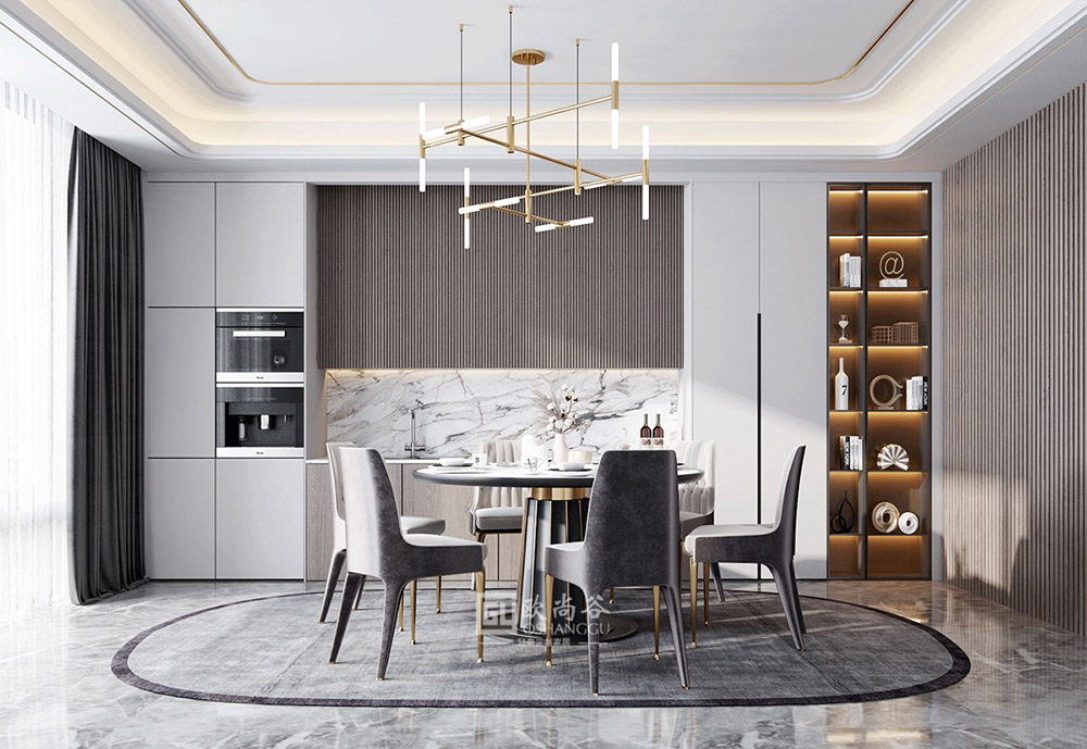 原木極簡輕奢餐廳