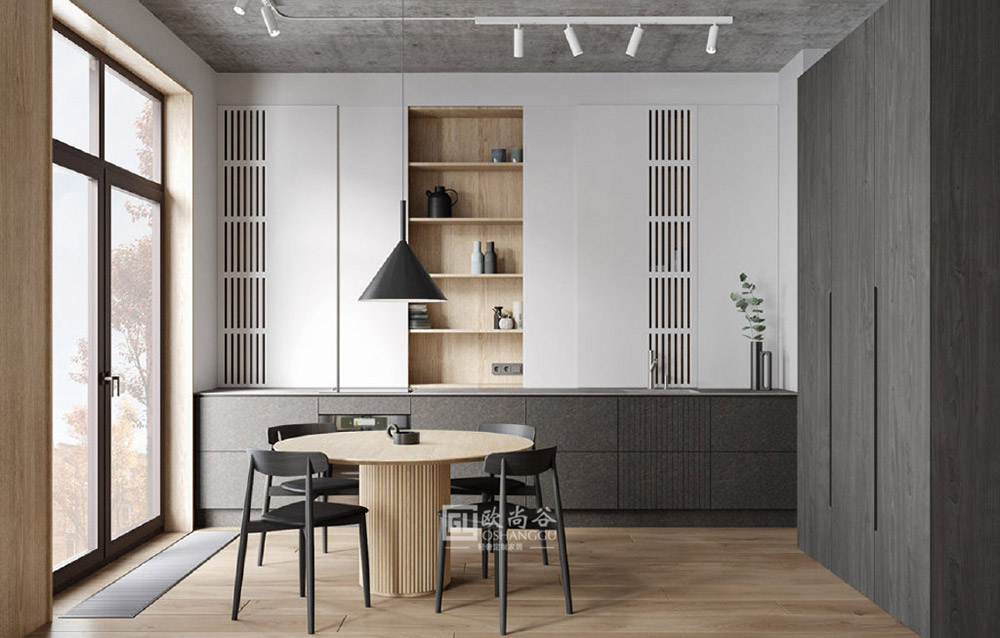 原木極簡輕奢餐廳