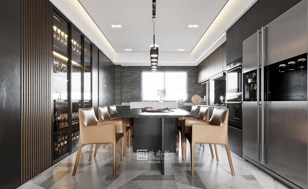 原木極簡輕奢餐廳