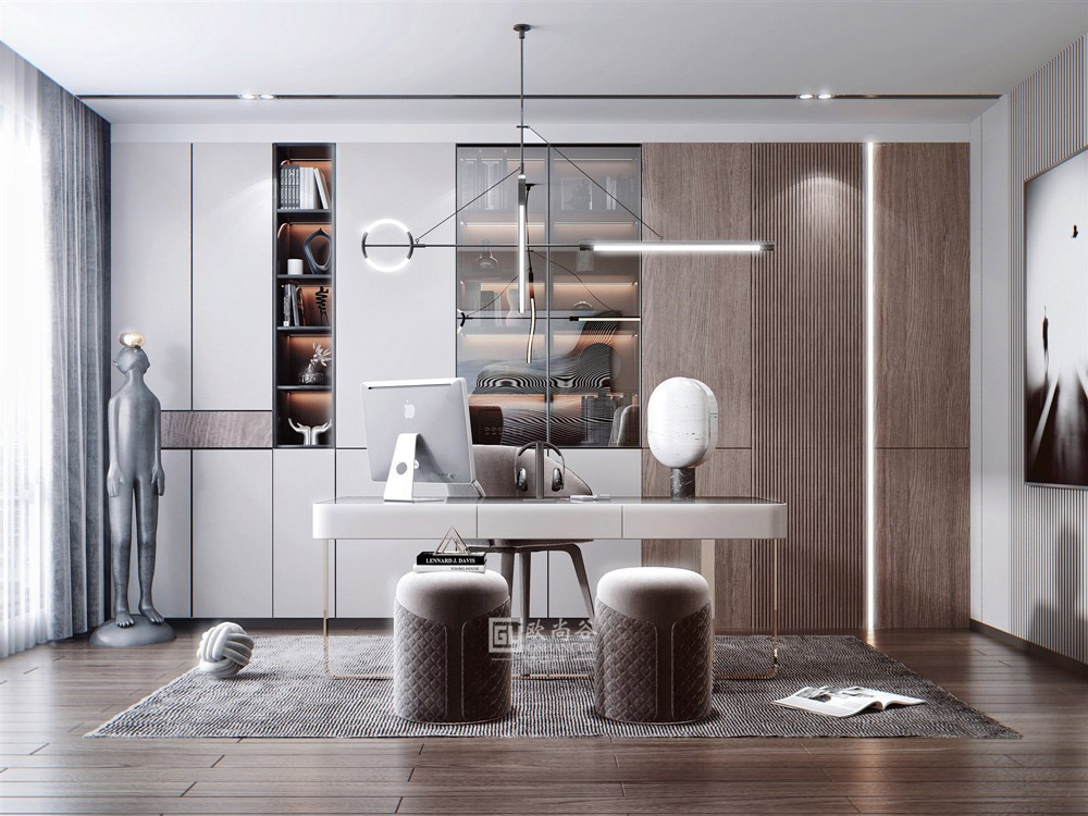 輕奢書房設(shè)計