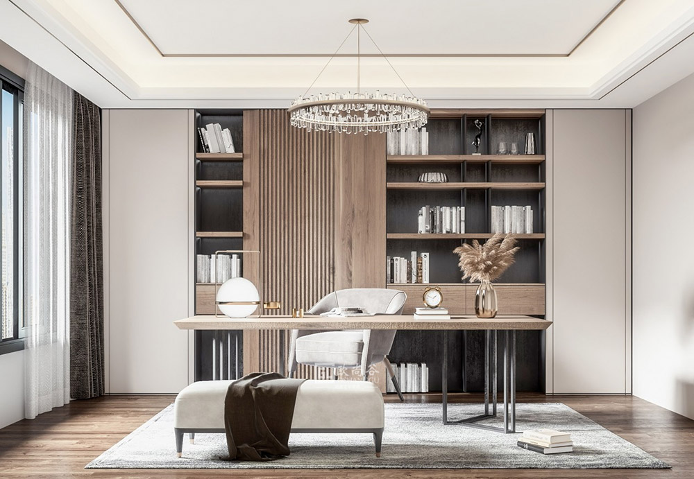 輕奢書房設(shè)計
