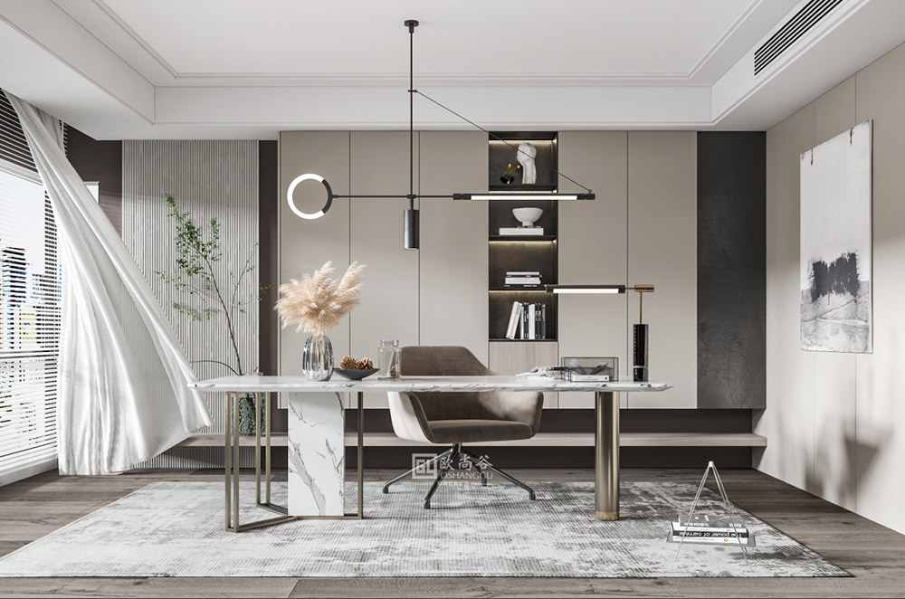 輕奢書房設(shè)計