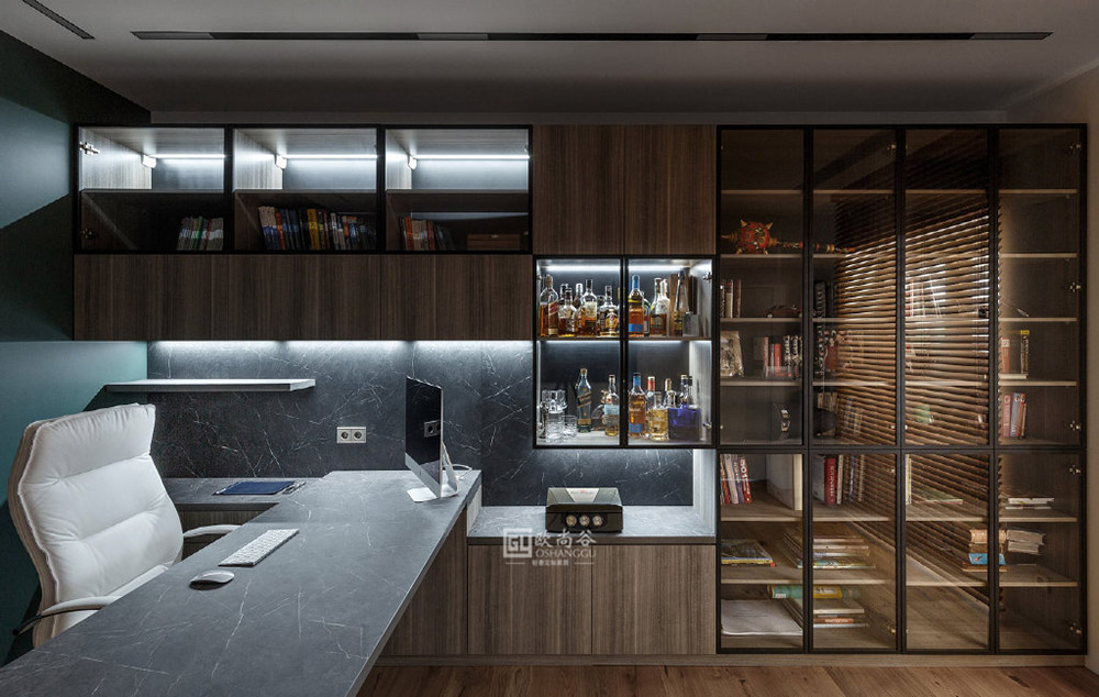 輕奢書房設(shè)計
