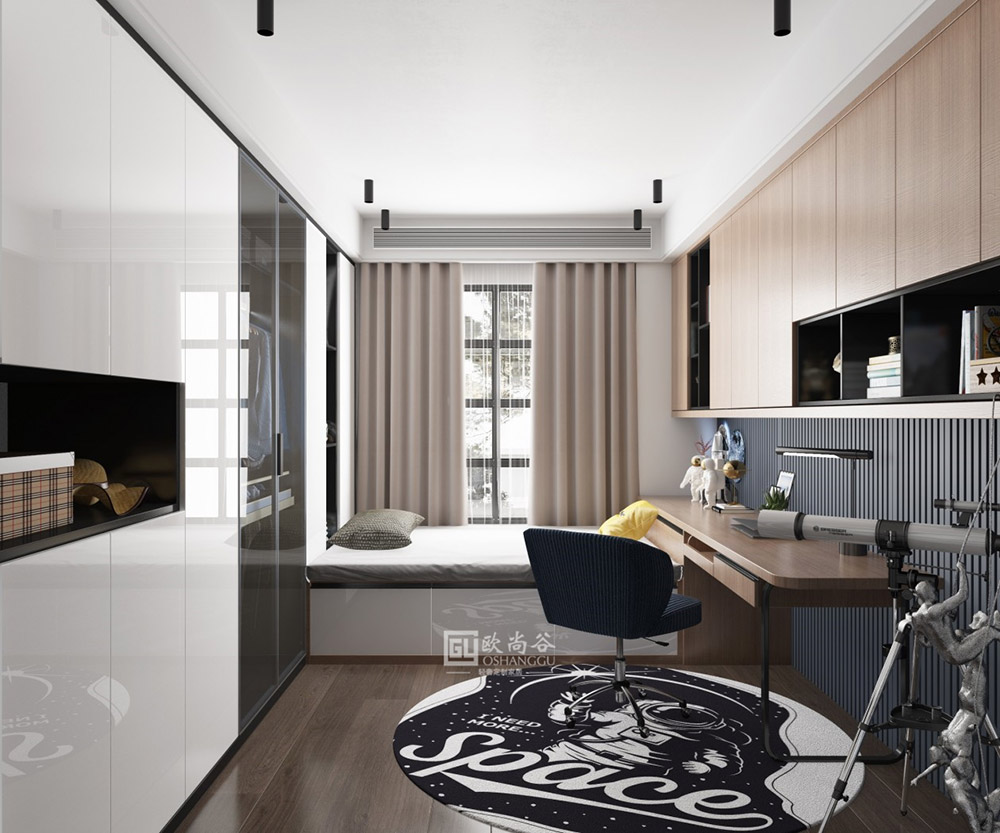 輕奢書房設(shè)計