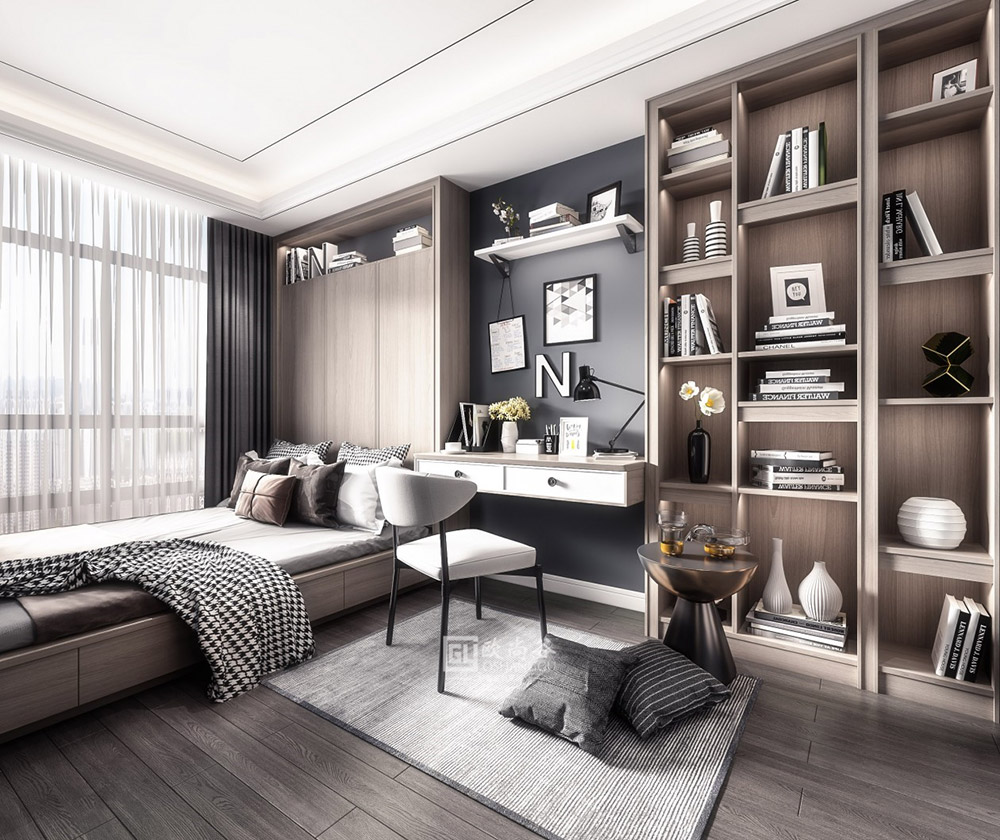 輕奢書房設(shè)計