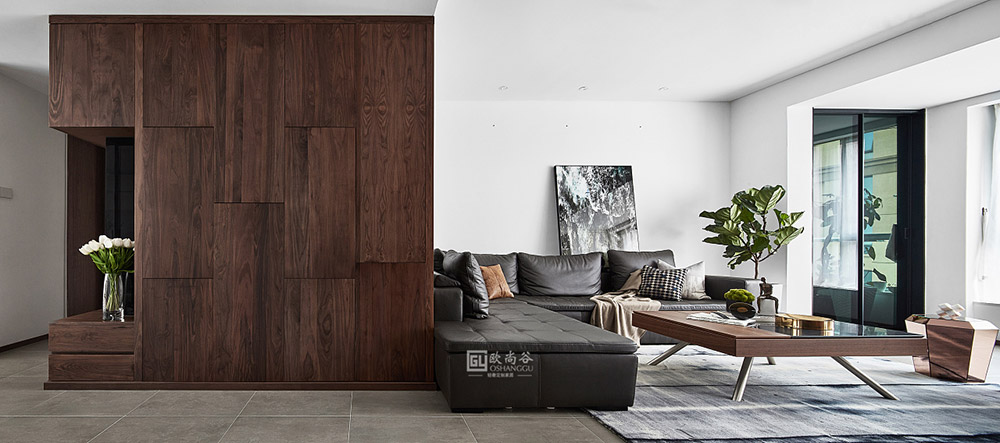 極簡輕奢客廳背景設(shè)計