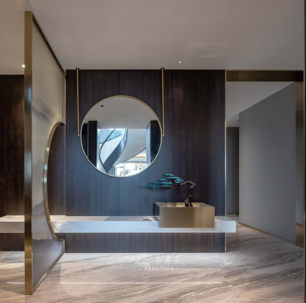 別墅輕奢新中式原木定制