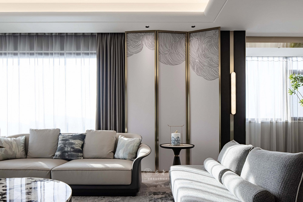 別墅輕奢新中式原木定制