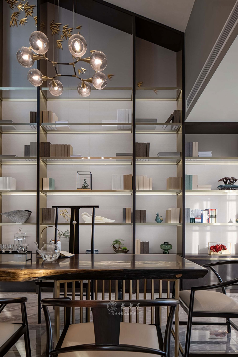 別墅輕奢新中式原木定制