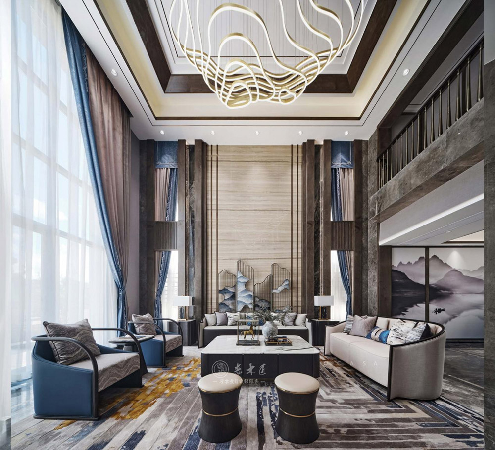 輕奢新中式家居別墅