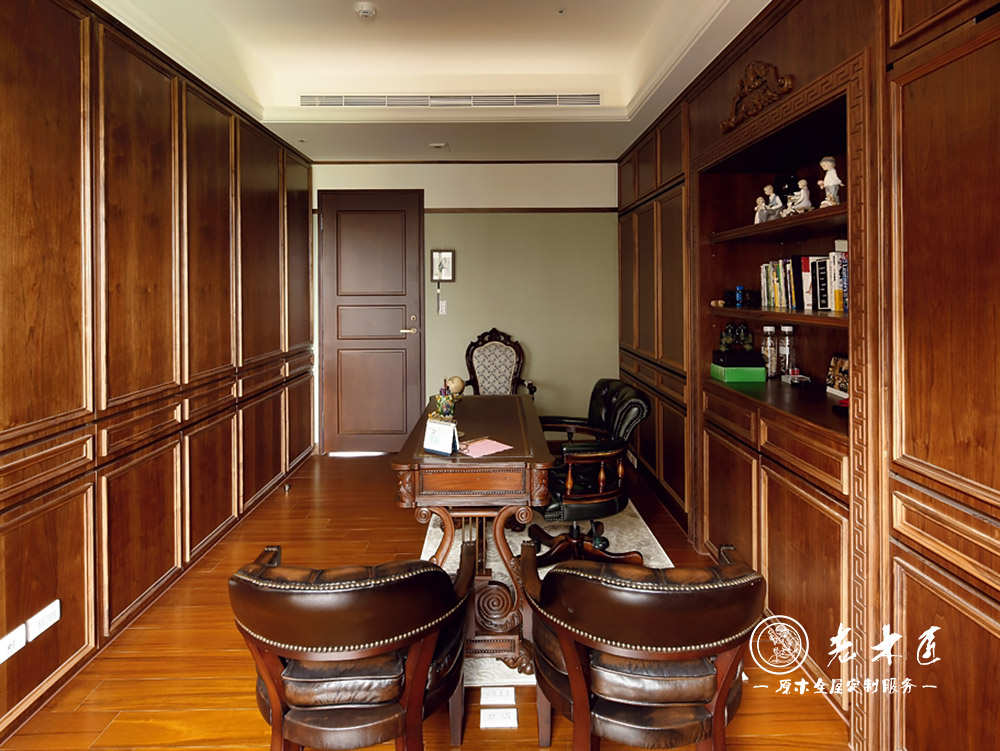 原木書柜廠家 全實木書柜定制廠家