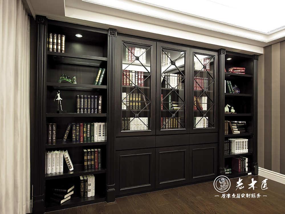 北京實木書柜廠家 全實木書柜定做廠家