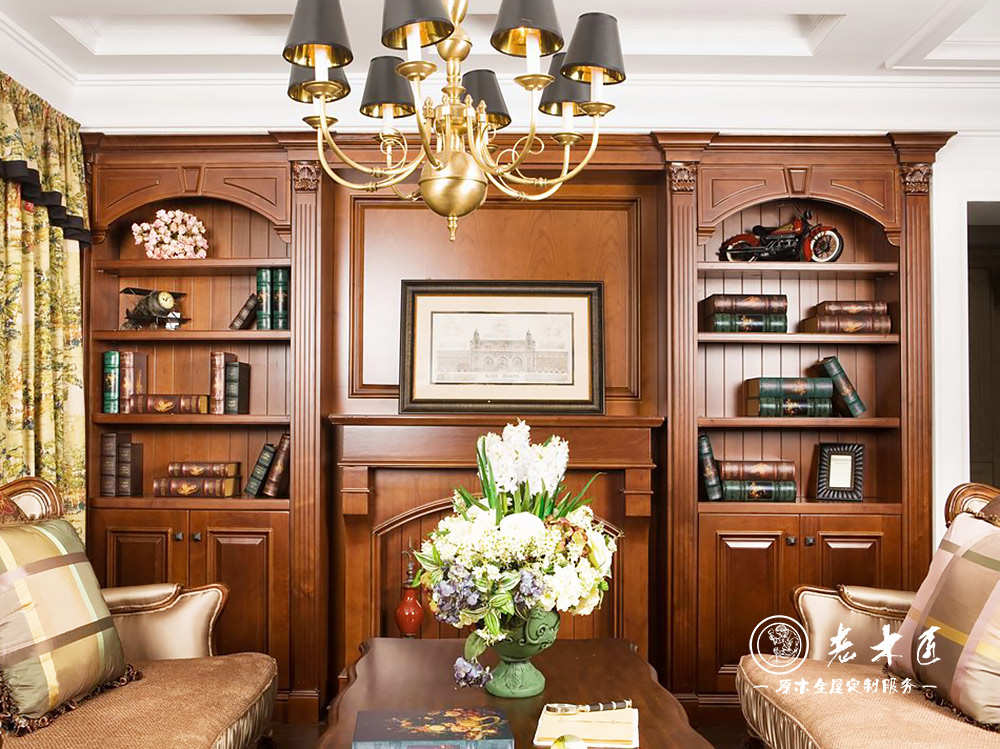 實(shí)木整體書柜圖片 全實(shí)木書柜圖片