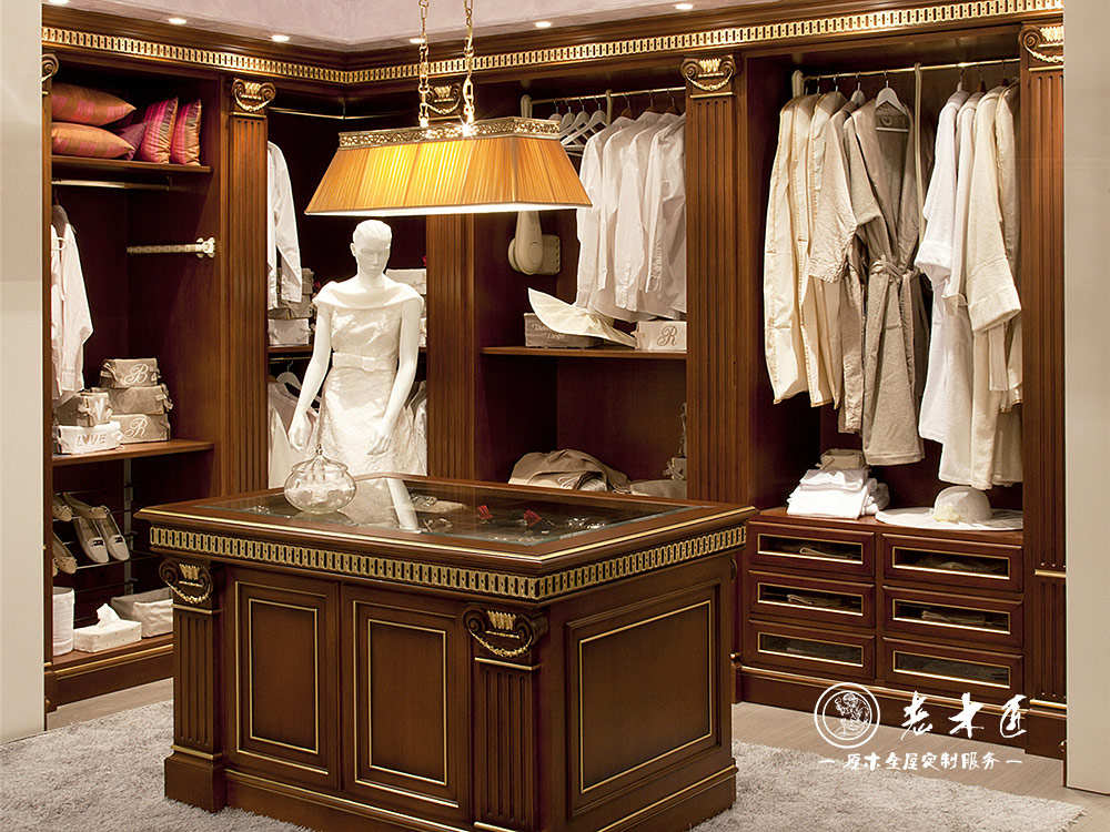 走入式衣柜定做效果圖大全