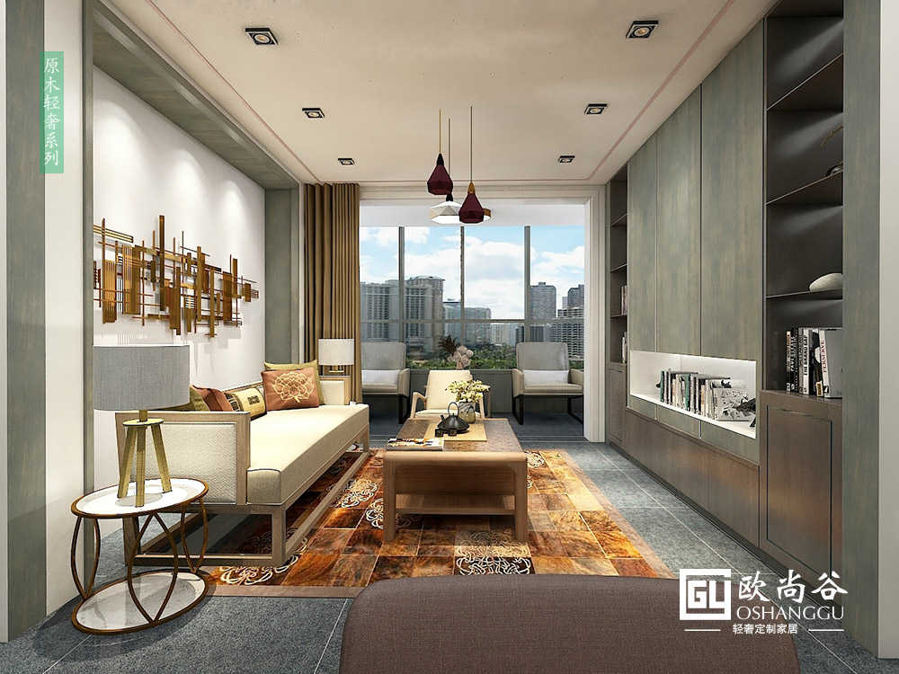 輕奢風(fēng)格客廳圖片_輕奢風(fēng)格客廳效果圖