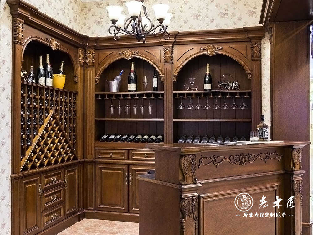 實木酒窖圖片_原木酒窖效果圖