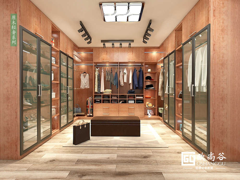 現(xiàn)代輕奢風(fēng)格衣帽間_極簡輕奢衣帽間