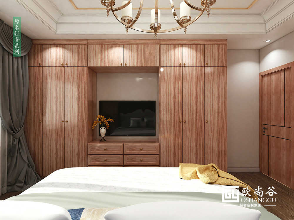 別墅輕奢臥室_簡歐輕奢風(fēng)格裝修臥室