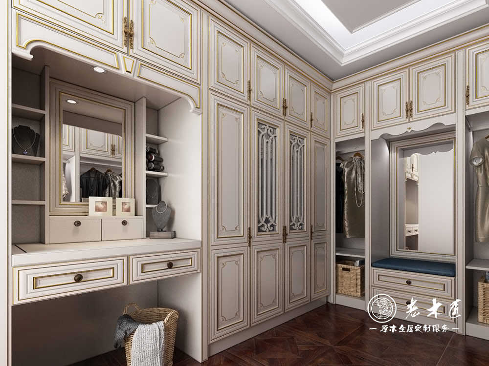 整體衣柜設計圖片_走入式衣柜定制效果圖