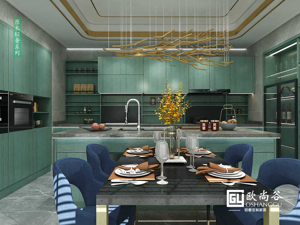 簡約輕奢酒柜_簡約輕奢酒柜效果圖