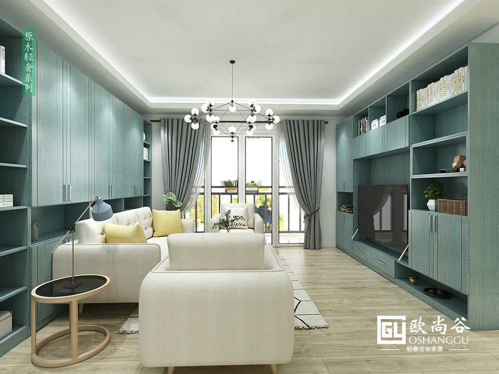 簡約客廳裝修效果圖_現(xiàn)代簡約客廳圖片