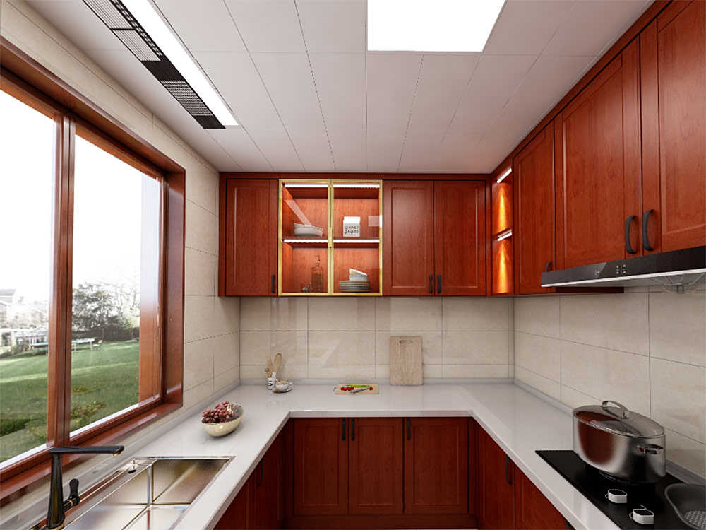 原木廚房定制VR全景圖