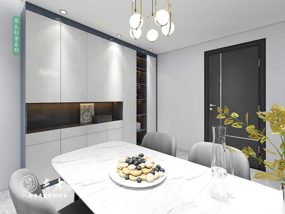 現(xiàn)代輕奢酒柜圖片_輕奢風(fēng)格餐廳酒柜圖片